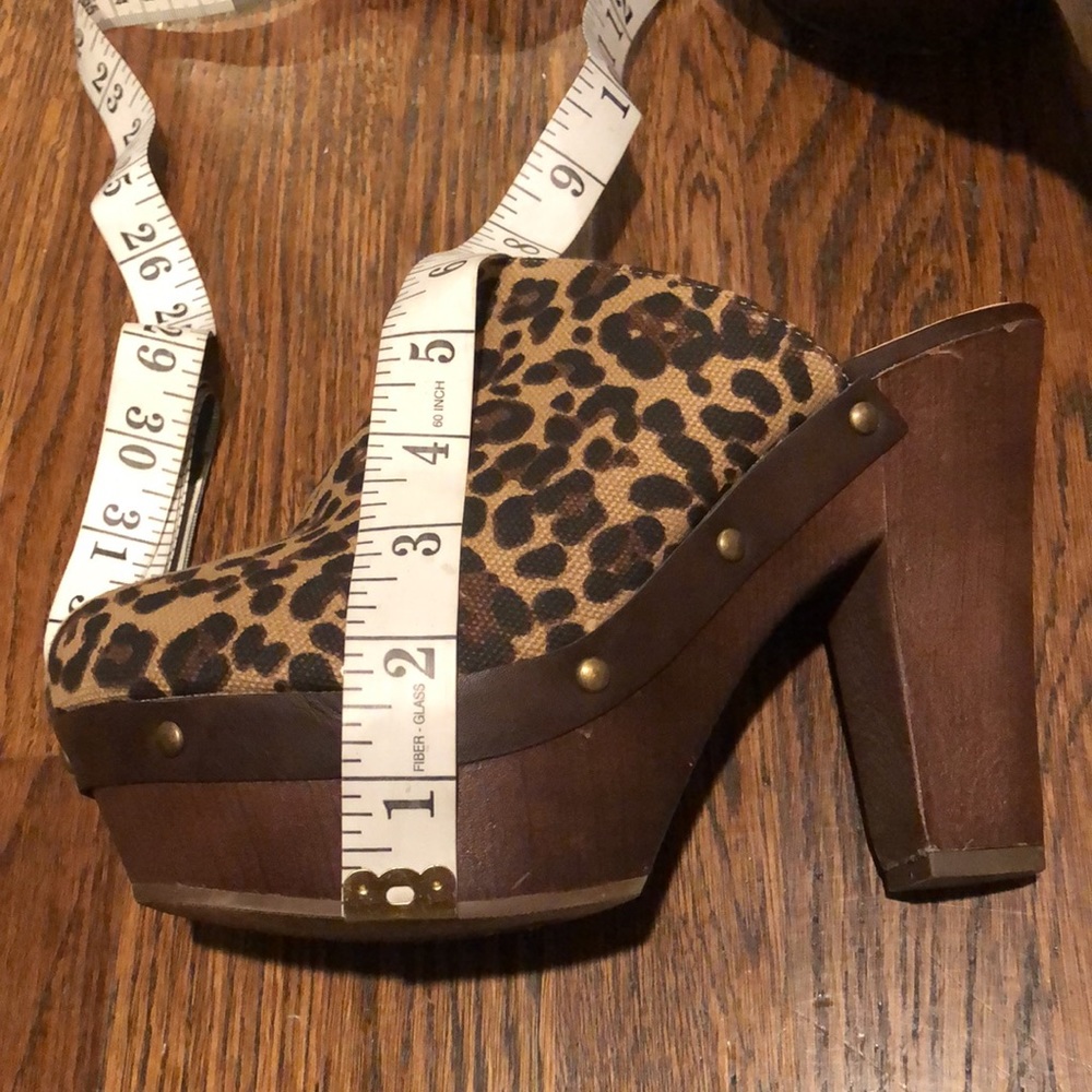 Report Leopard Design Chunky Heels Sandals 👡 Shoe - Picture 5 of 15